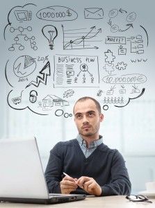 Gente introvertida en los negocios